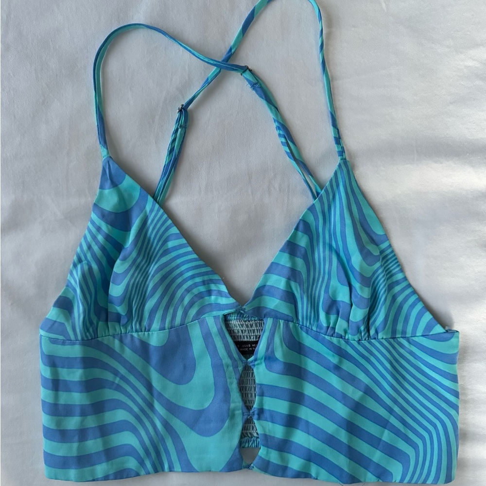 Zara blue top
